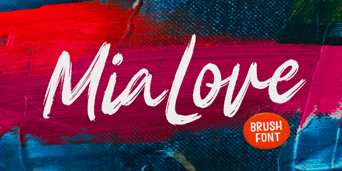 Mia Love Regular Font preview